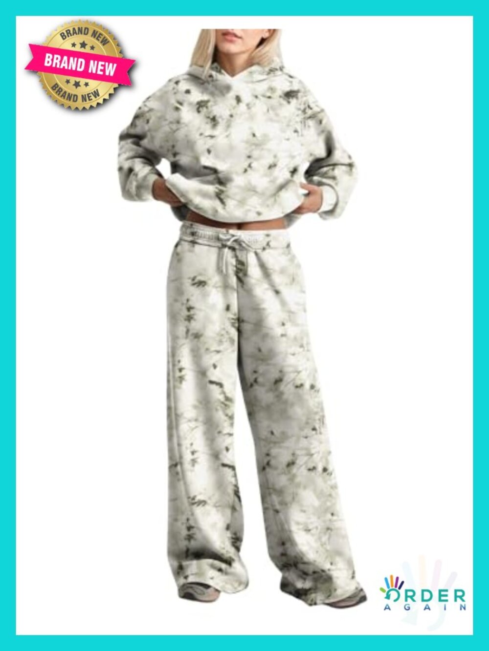Y2K Oversize Camo Sweatsuit Two Piece Lounge Set